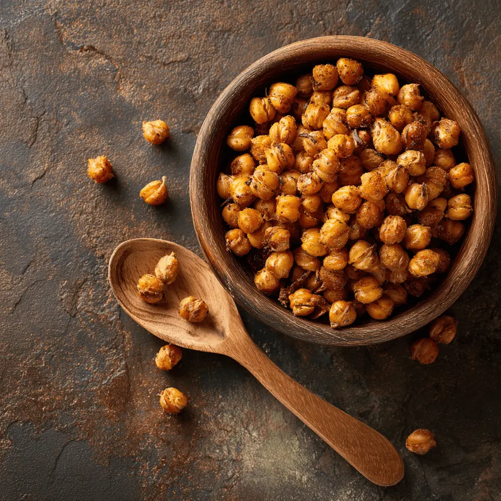 crispy air fryer chickpeas seasoning snack