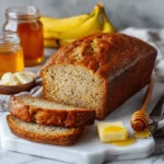 Banana bread air fryer recipe in mini loaf pans with golden crust