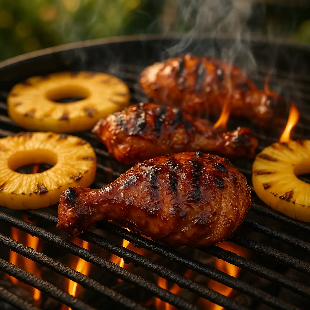 Grilling Hawaiian BBQ chicken recipe