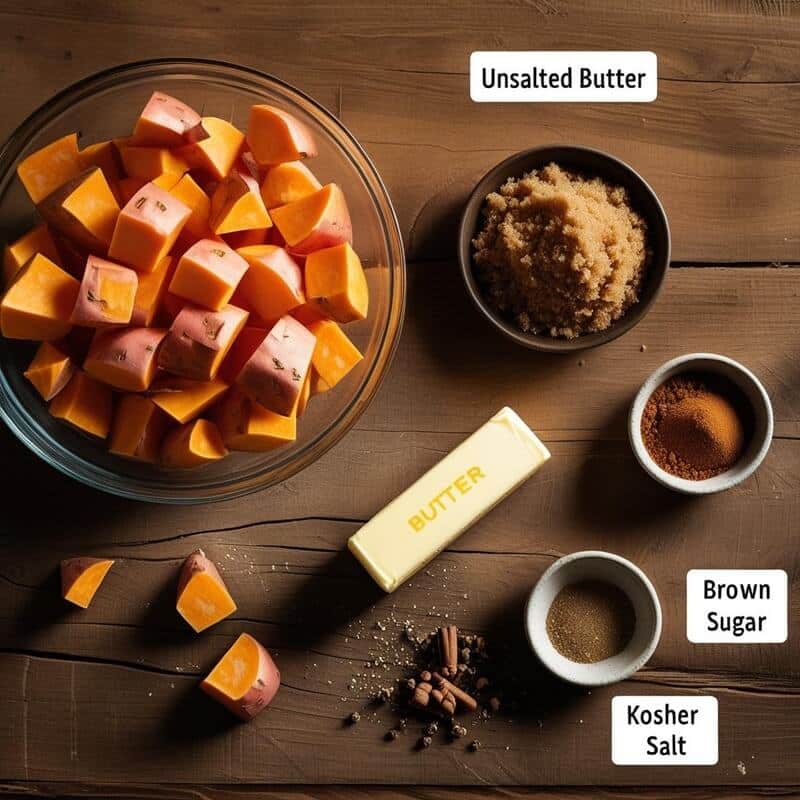 ingredients for slow cooker candied yams recipes