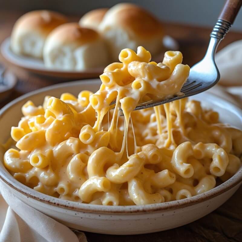 Slow cooker mac n cheese with velveeta in crockpot