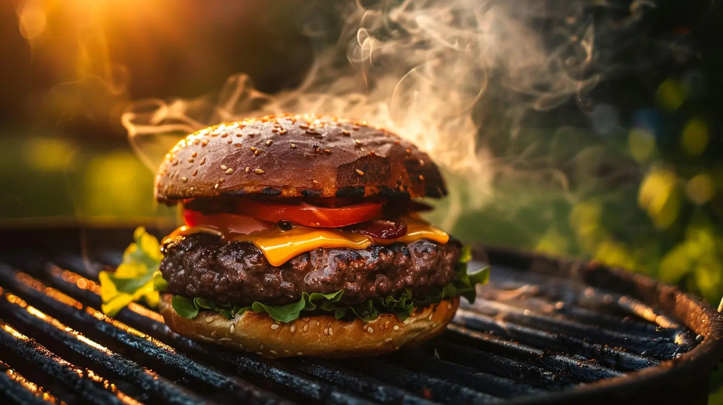 Fresh ingredients for Weber BBQ burger