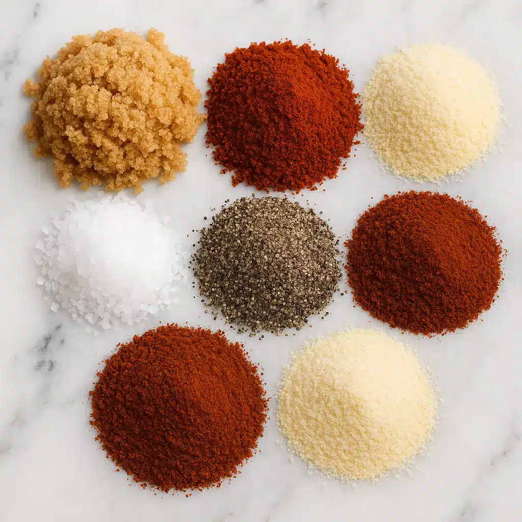 ingredients for homemade bbq chicken rub