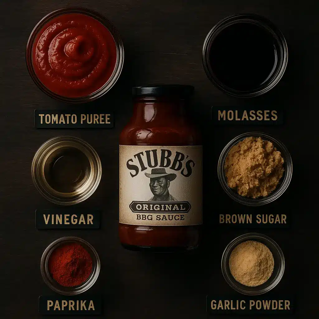 Ingredients used in Stubb’s barbecue sauce