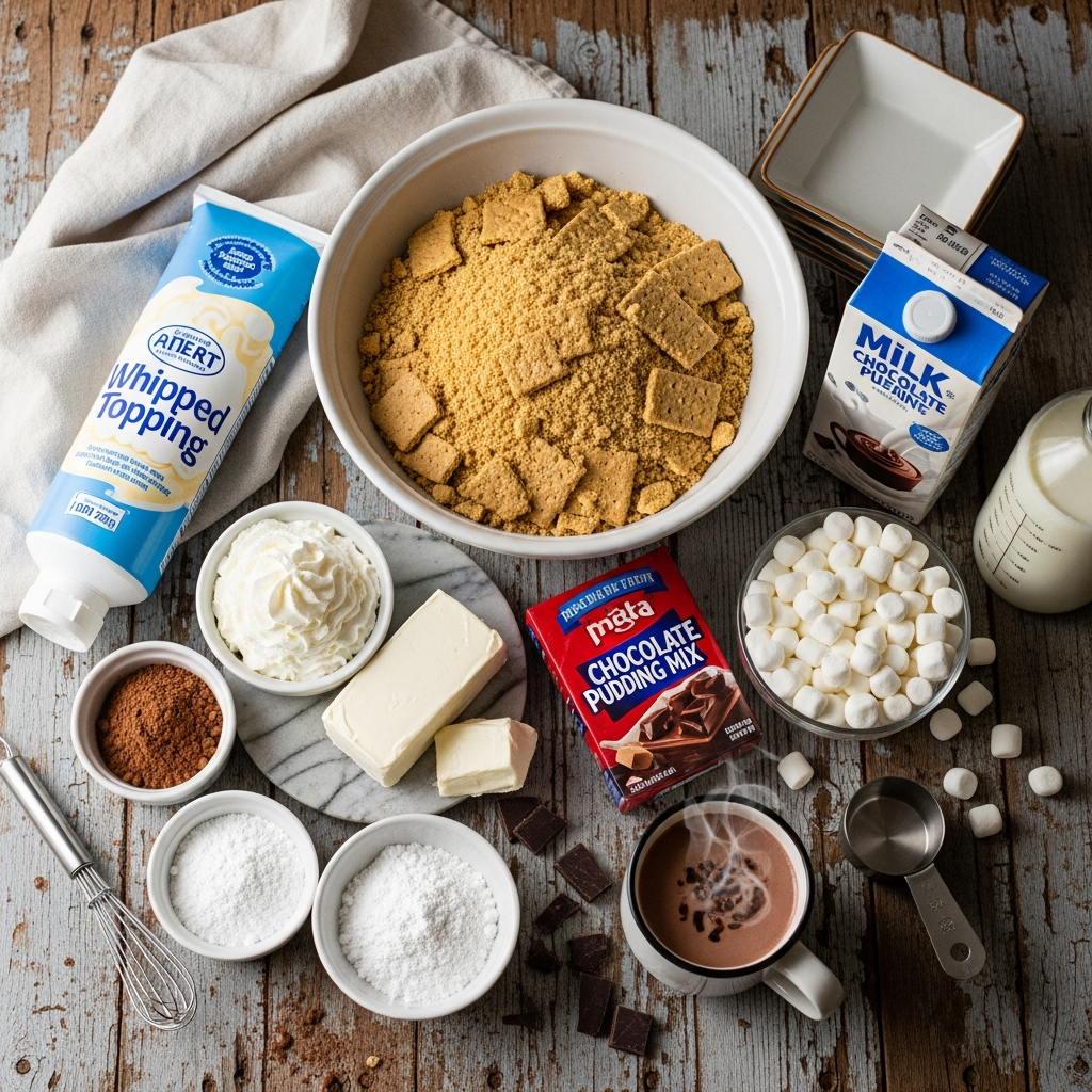 hot chocolate lasagnaingredients