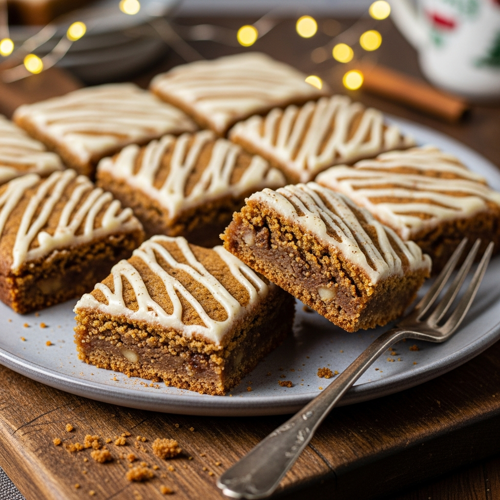 gingerbread cookie barssteps