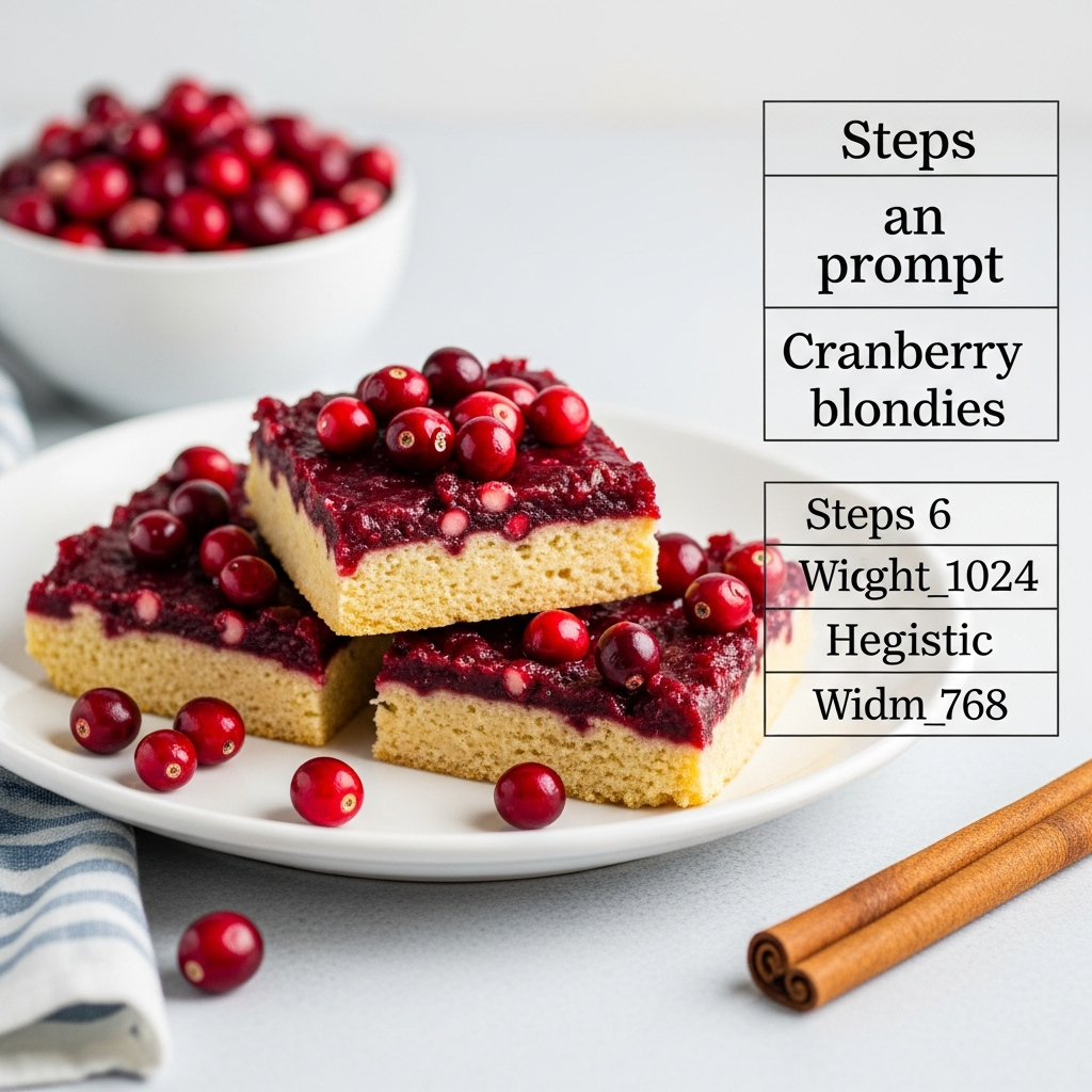 cranberry blondiesingredients