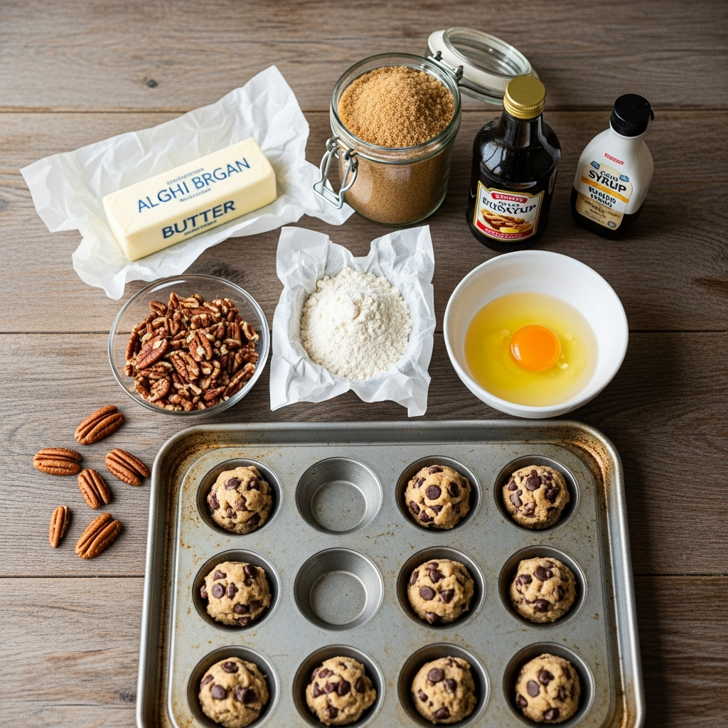 pecan pie cookie cupsingredients