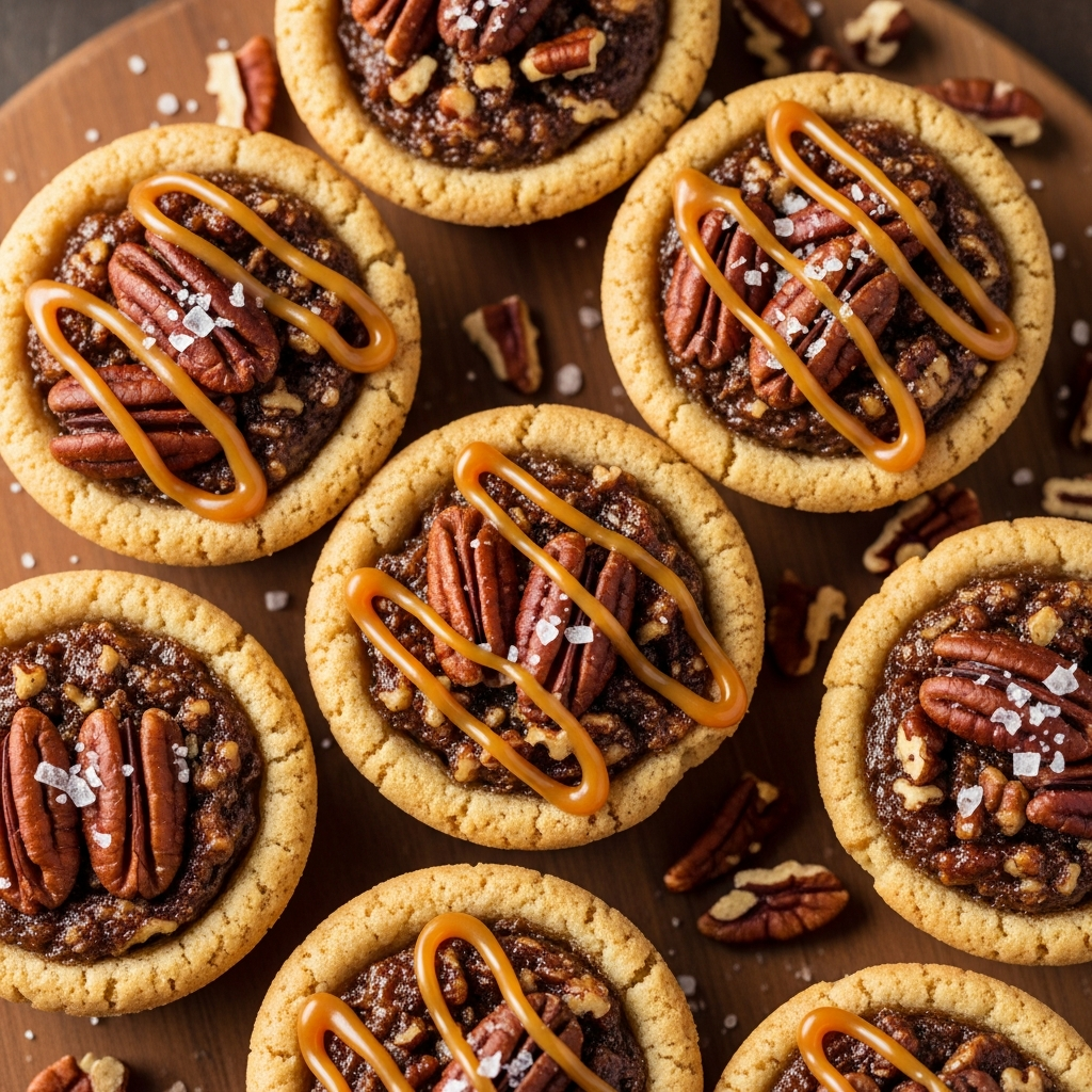 pecan pie cookie cupssteps