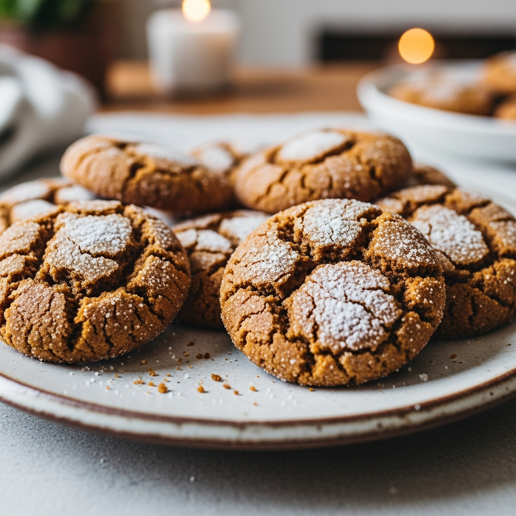 ginger molasses cookiessteps
