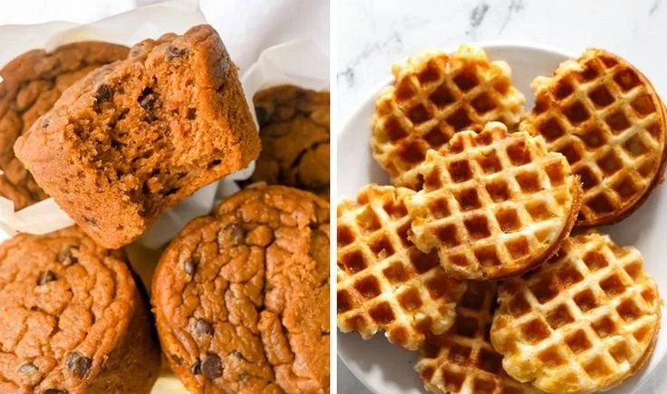 Homemade Banana Oatmeal Bars on a wooden table with ripe bananas