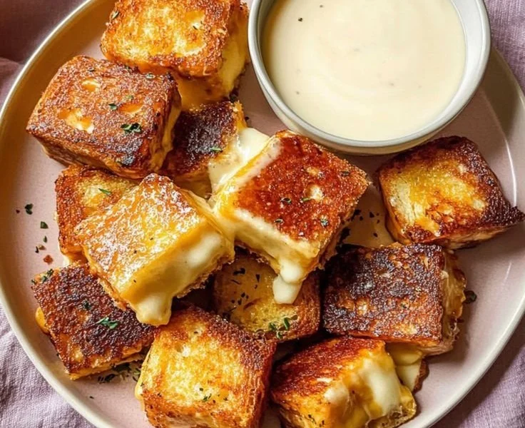 Hawaiian Roll Grilled Cheese sandwich with melted cheese and golden brown bread