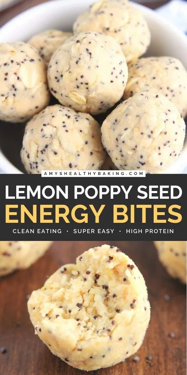 Delicious Lemon Poppy Seed Energy Bites for a healthy snack
