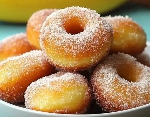 Easy 2 ingredient banana donut recipe for guilt-free indulgence