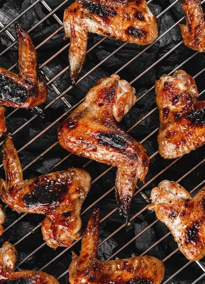 Delicious easy BBQ chicken wings on a plate