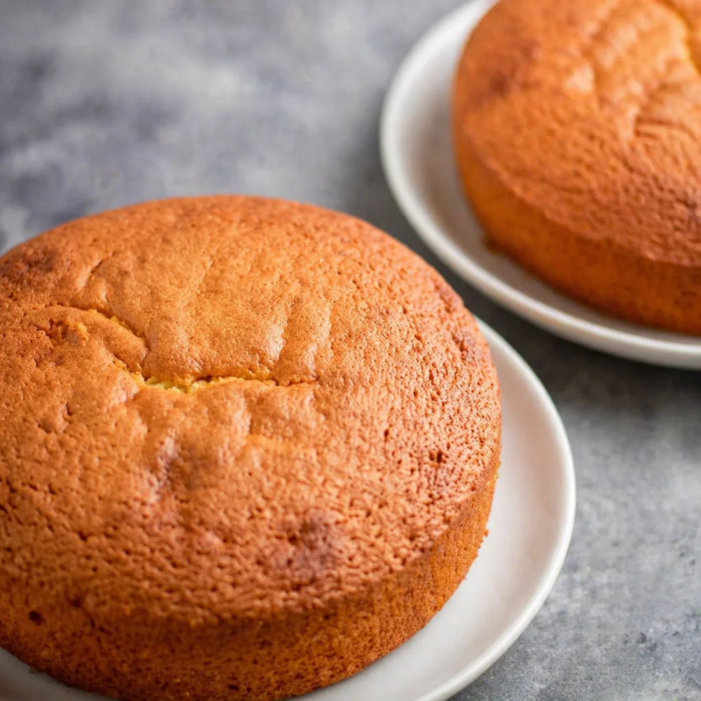 Light and fluffy vanilla sponge cake topped with fresh fruits