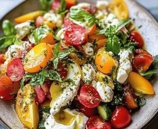 A colorful assortment of refreshing summer salads in bowls.