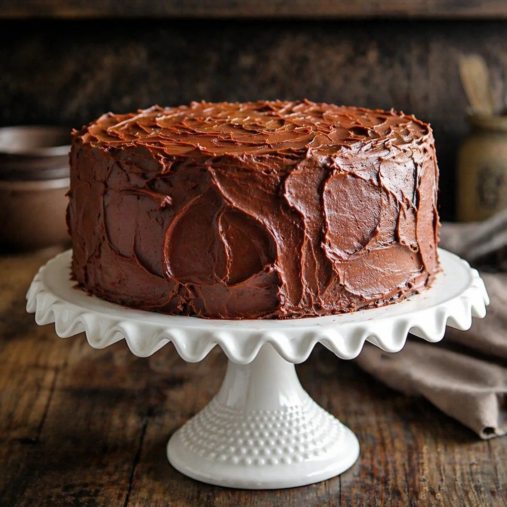 Simple chocolate cake for beginners - moist and easy recipe.