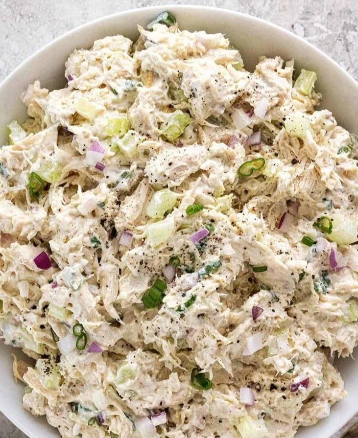 Delicious Chicken Salad with fresh ingredients in a bowl