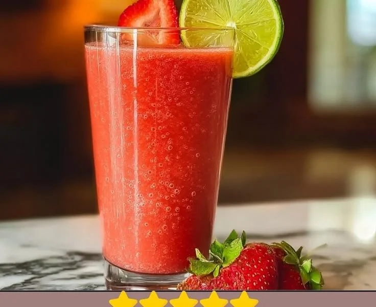 Refreshing watermelon smoothie served in a glass with fresh mint leaves