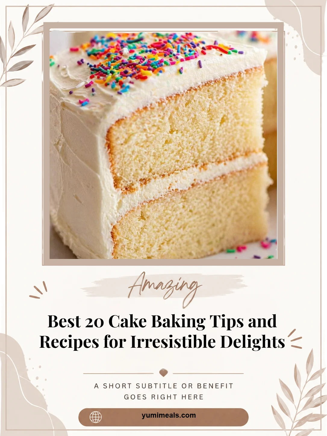Delicious cakes with baking tips and recipes for perfect baking results