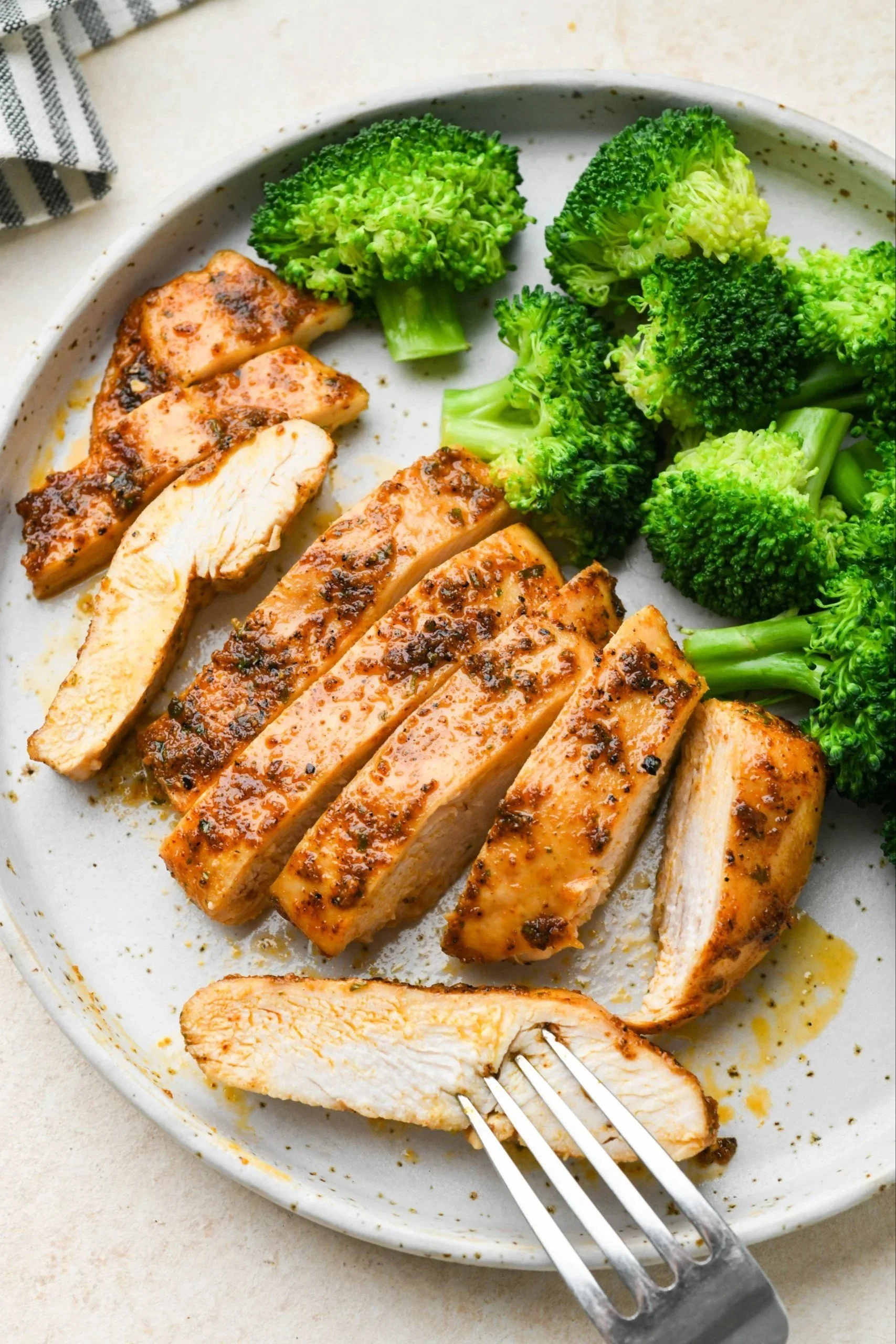 Juicy baked chicken ready to serve, cooked in 30 minutes for a quick meal.