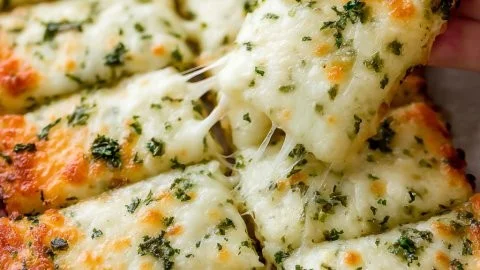 Savory zucchini cheese breadsticks baked to golden perfection