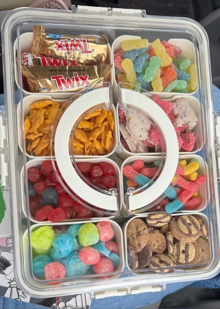 Colorful Snackle Box filled with a variety of tasty snacks