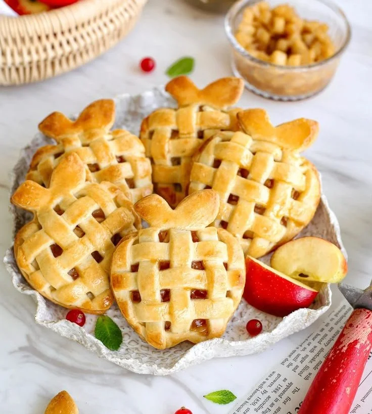 Homemade apple hand pies with flaky crust and delicious apple filling