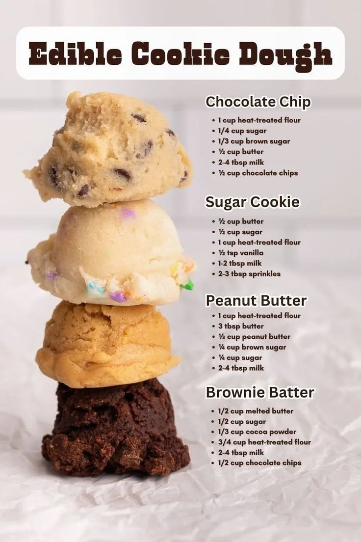 Delicious edible chocolate chip cookie dough made with safe ingredients