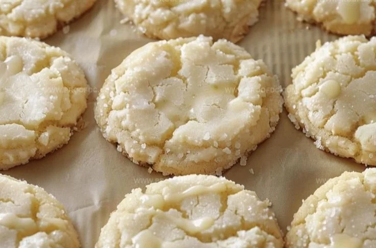 Delicious Kentucky Butter Cake Cookies on a plate, showcasing their rich buttery texture.