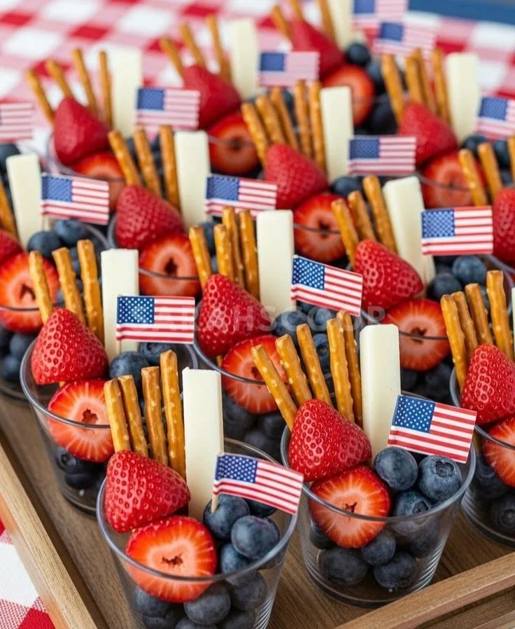Simple and festive Fourth of July snacks for holiday celebrations.