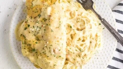 Crock Pot Angel Chicken dish served with rice and vegetables