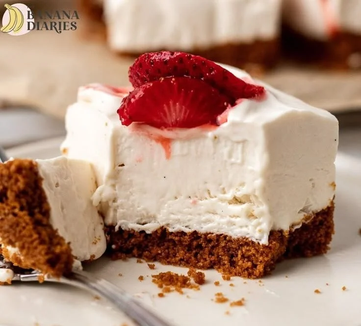 Decadent Vegan No Bake Cheesecake Bars topped with fresh berries and nuts